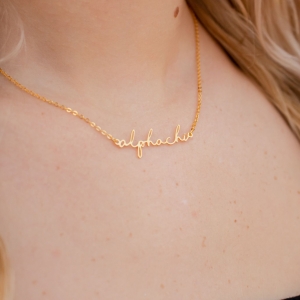 Script Necklace